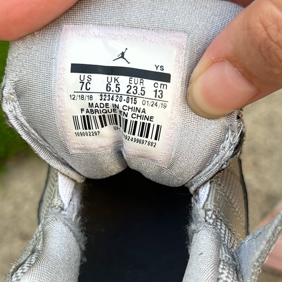 Nike Air Jordan toddler 6 Rings in ‘Cool Grey' Size 7c - Picture 11 of 12